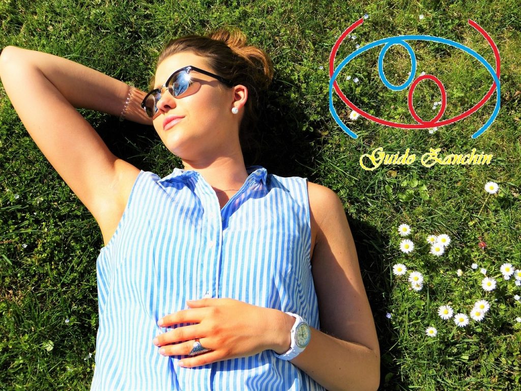 foto di donna, sana e armoniosa